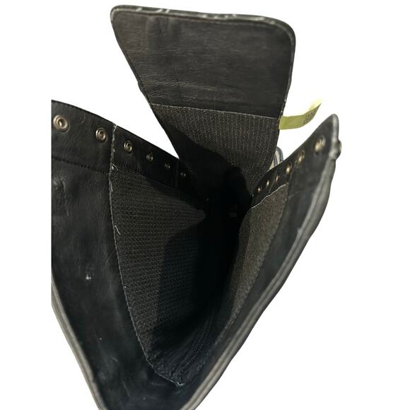 Timberland Women’s Knee Lace Up Black Combat Leather Boots Size 8 - Picture 9 of 10